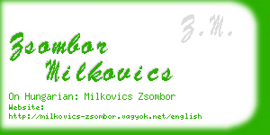 zsombor milkovics business card